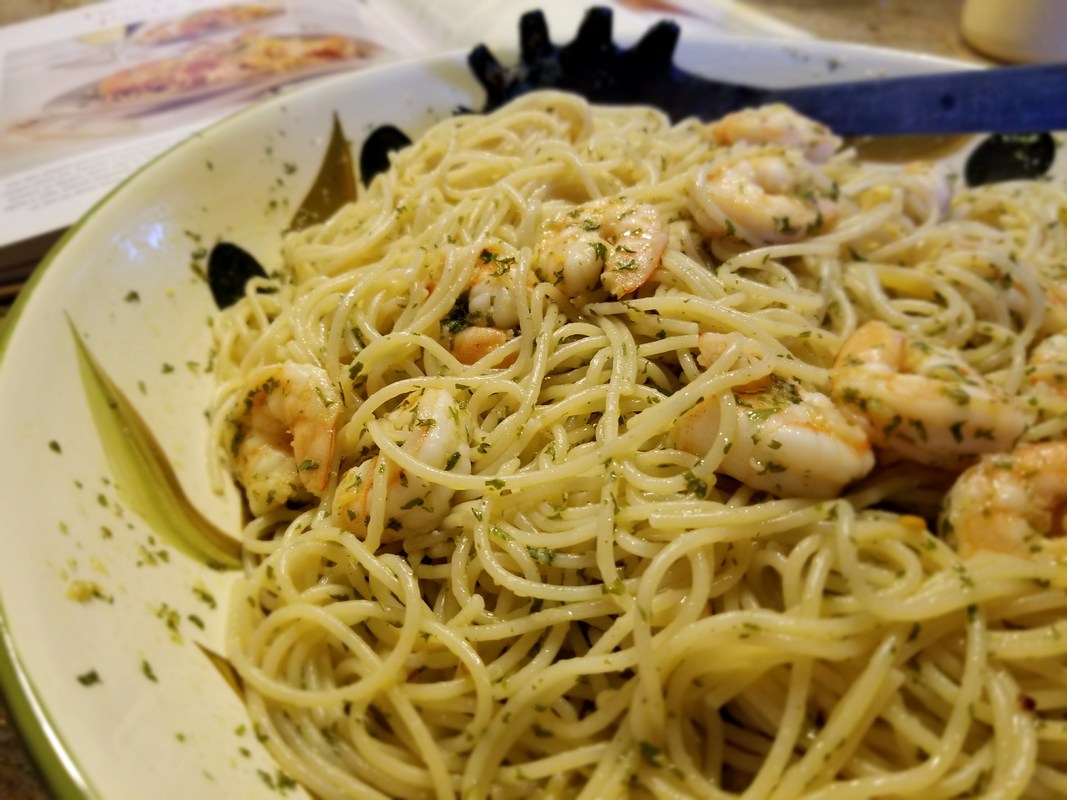 Aglio E Olio With Shrimp